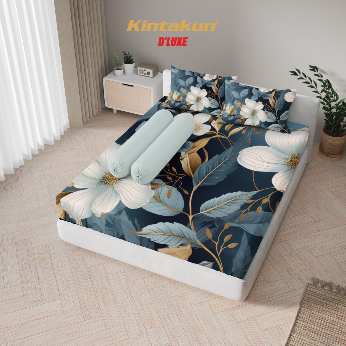Kintakun Dluxe Sprei Fitted Sofie Tinggi 25cm