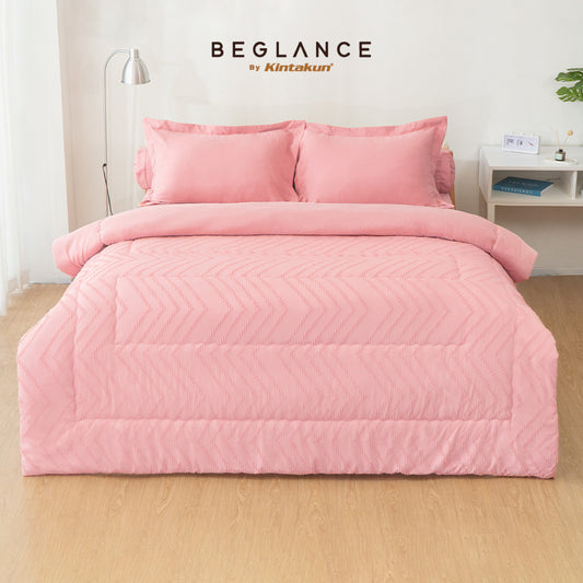 Beglance Bedcover Set Fitted Microtex Solara Premium Microsuede 30cm