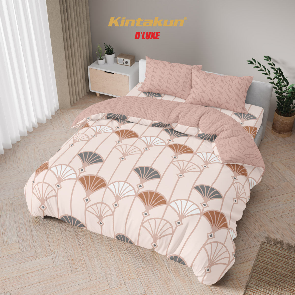 Kintakun Dluxe Bedcover Set Fitted Sonya Tinggi 25cm