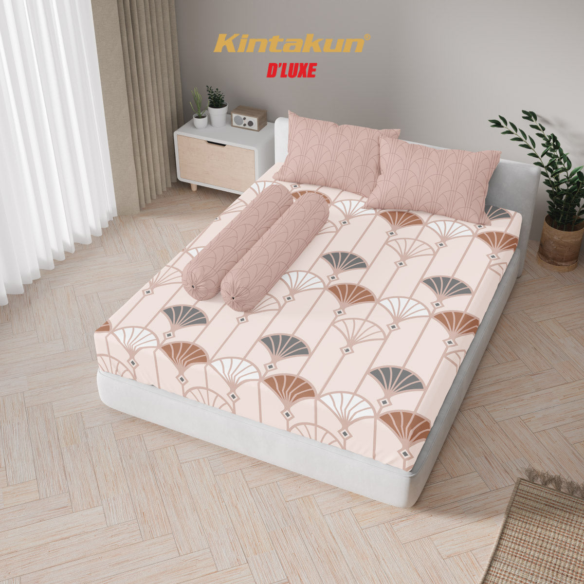 Kintakun Dluxe Sprei Fitted Sonya Tinggi 25cm