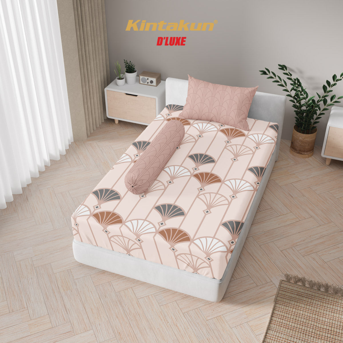 Kintakun Dluxe Sprei Fitted Sonya Tinggi 25cm