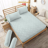 Kintakun DLUXE Sprei Quilt Microtex 160 x 200 Matrass Korea (2in1) Tinggi 30cm Varian Spa Blue