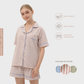 Cottonbee One Set Piyama Katun Wanita Varian Coral Tree