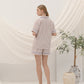 Cottonbee One Set Piyama Katun Wanita Varian Coral Tree