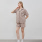 Cottonbee One Set Piyama Cotton Pria dan Wanita Varian Biscotti