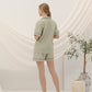Cottonbee One Set Piyama Katun Wanita Varian Lemon Grass