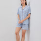 Cottonbee One Set Piyama Katun Wanita Varian Periwinkle
