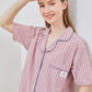 Cottonbee One Set Piyama Cotton Pria dan Wanita Varian Rose Toffee