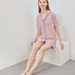 Cottonbee One Set Piyama Cotton Pria dan Wanita Varian Rose Toffee