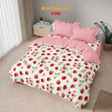 Kintakun Dluxe Bedcover Set Rumbai Strawberry Tinggi 39cm
