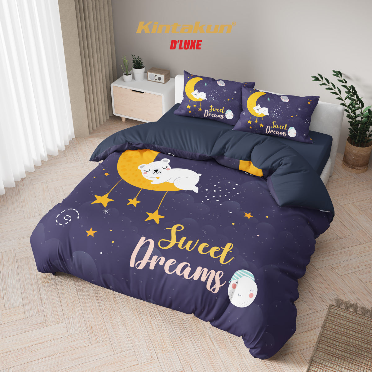 Kintakun Dluxe Bedcover Set Fitted Sweet Dream Tinggi 25 cm