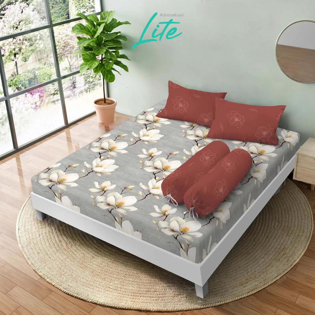 Kintakun Lite Sprei Fitted Syakira Tinggi 30cm
