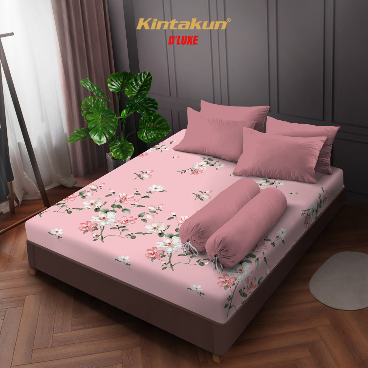 [CLEARANCE] Kintakun Dluxe Sprei Fitted 180 Motif Tinggi 20 cm - Varian Motif