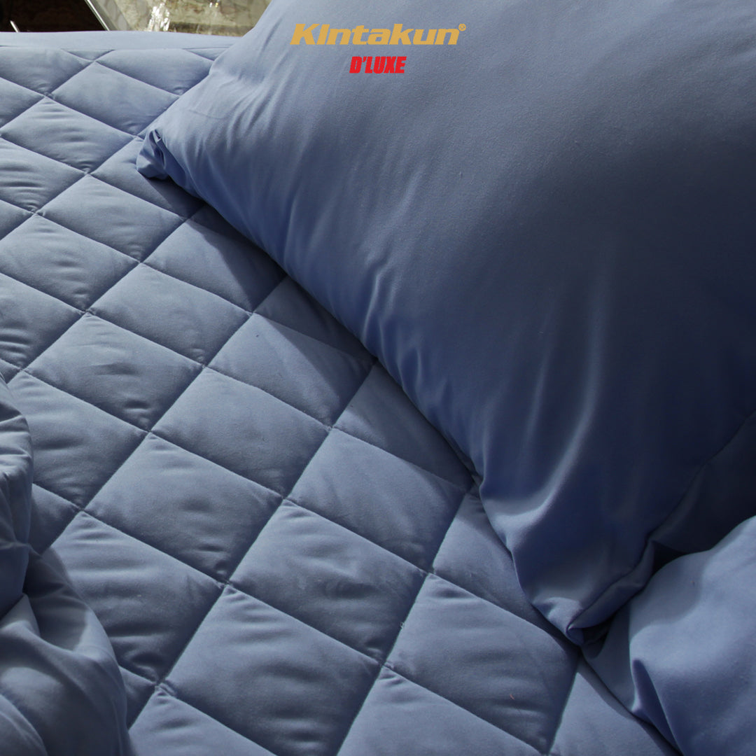 Kintakun DLUXE Sprei Quilt Microtex Matrass Korea (2in1) Tinggi 30cm Varian Serenity