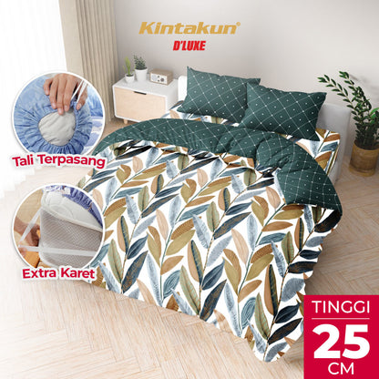 Kintakun Dluxe Bedcover Set Fitted Telania Tinggi 25cm