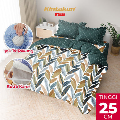 Kintakun Dluxe Bedcover Set Rumbai Telania Tinggi 25cm