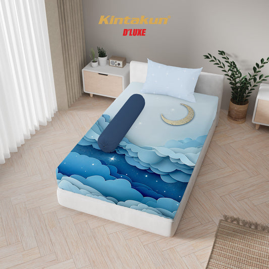 Kintakun Dluxe Sprei Set Fitted Digital Printing Ukuran 120 x 200
