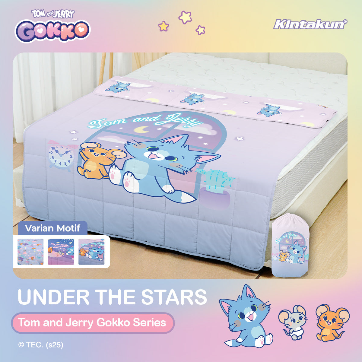 Kintakun Tom And Jerry Gokko Series Travel Blanket 150 x 200 Under the Stars