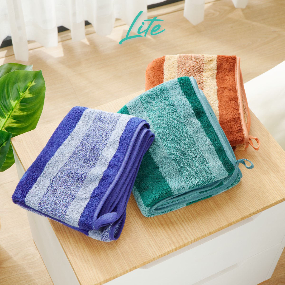Kintakun Lite Coral Fleece Towel 35 x 75 (3 pcs)