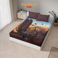 Kintakun Dluxe Sprei Set Fitted Digital Printing Motif Turkiye Tinggi 25 cm