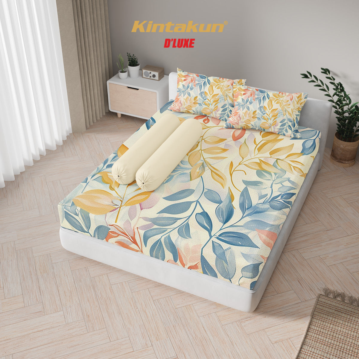 Kintakun Dluxe Sprei Set Fitted Digital Printing Tya Tinggi 25 cm