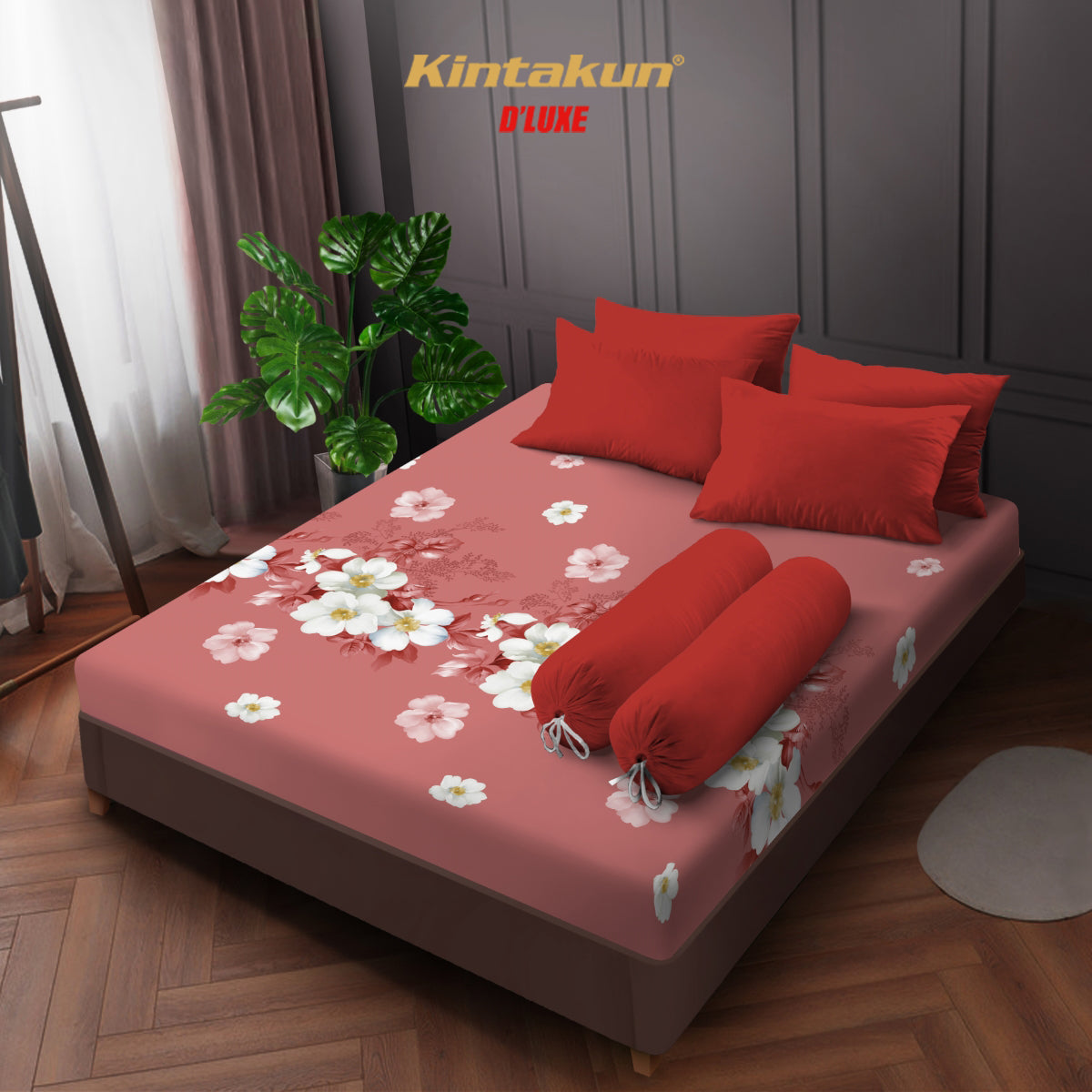 [CLEARANCE] Kintakun Dluxe Sprei Fitted 160 Motif Tinggi 20 cm - Varian Motif