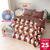 Kintakun Dluxe Bedcover Set Rumbai Valeska Tinggi 25cm