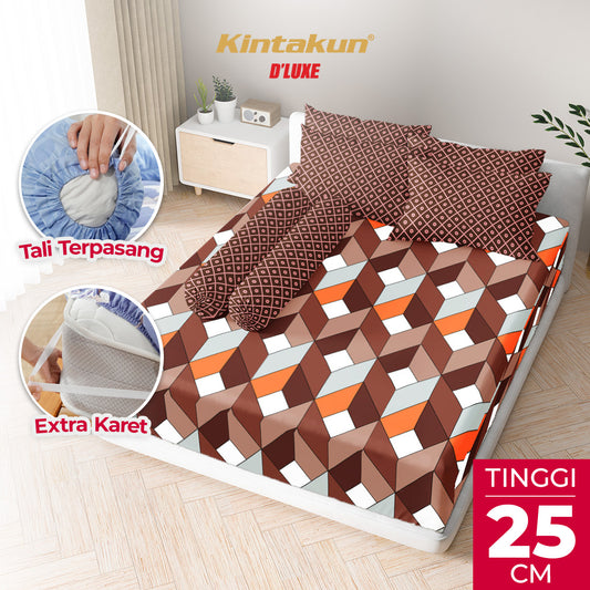 Kintakun Dluxe Sprei Fitted B4 Valeska Tinggi 25cm