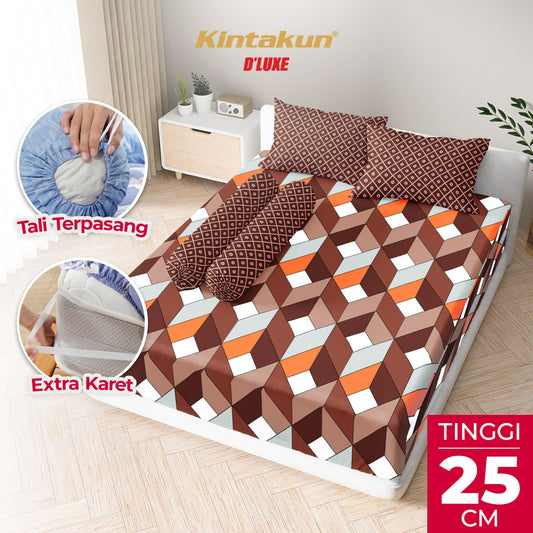 Kintakun Dluxe Sprei Fitted Valeska Tinggi 25cm