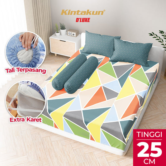 Kintakun Dluxe Sprei Fitted Varelia Tinggi 25cm