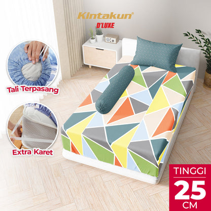 Kintakun Dluxe Sprei Fitted Varelia Tinggi 25cm