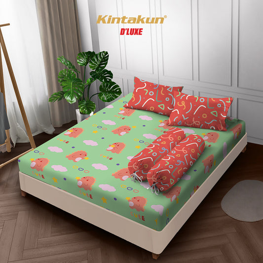Kintakun DLUXE Sprei Set Fitted Varen Tinggi 20 cm