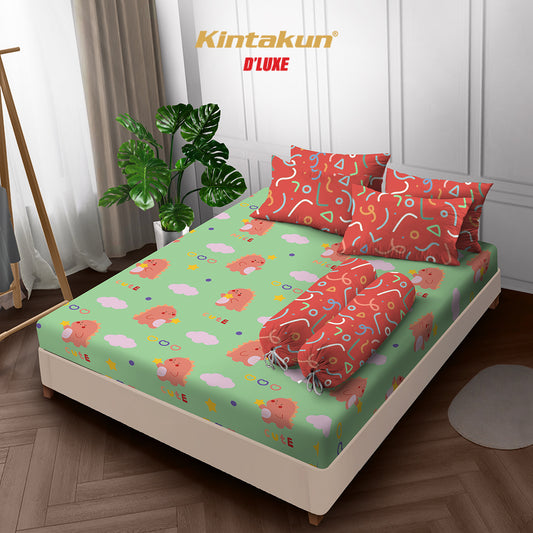 Kintakun DLUXE Sprei Set Fitted B4 Varen Tinggi 20 cm