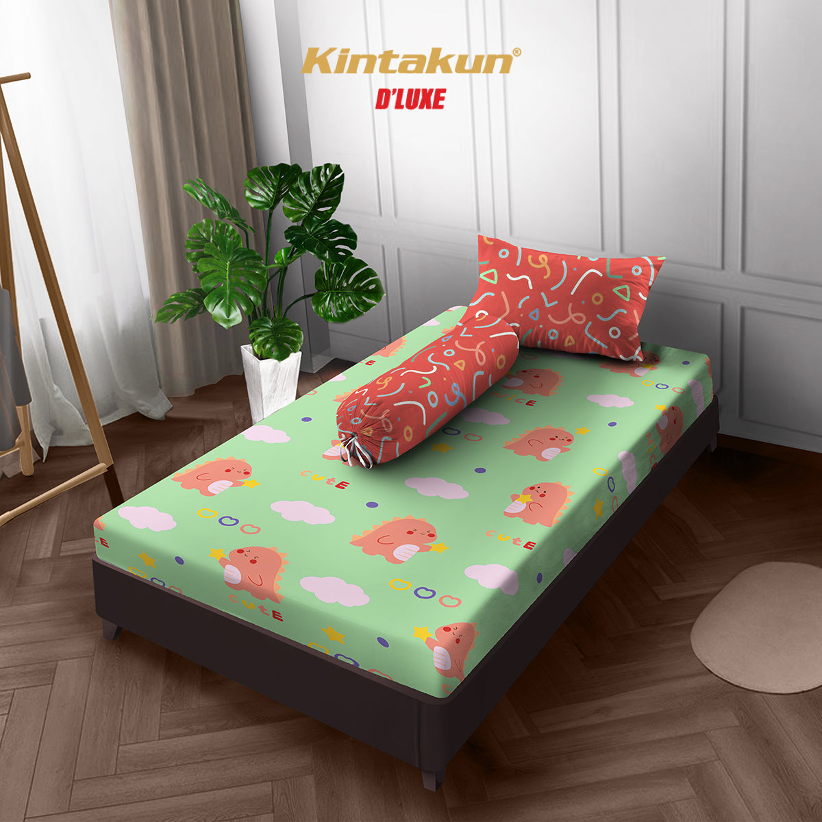Kintakun DLUXE Sprei Set Fitted Varen Tinggi 20 cm