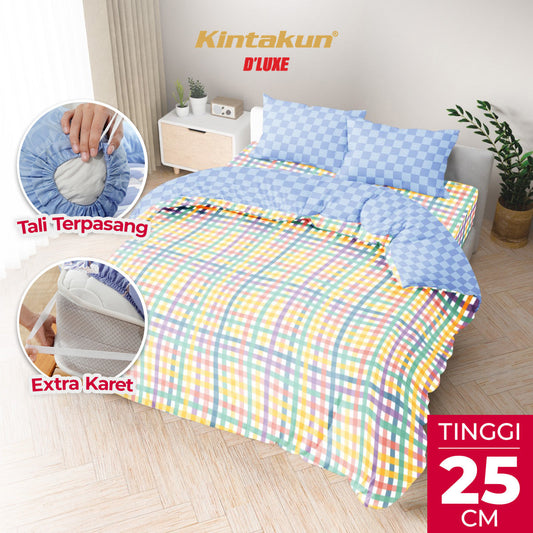 Kintakun Dluxe Bedcover Set Fitted Vina Tinggi 25cm