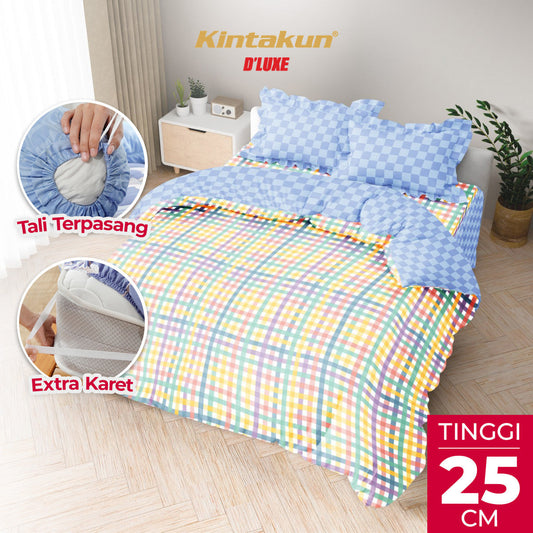 Kintakun Dluxe Bedcover Set Rumbai Vina Tinggi 25cm