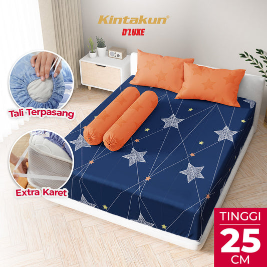 Kintakun Dluxe Sprei Fitted Viona Tinggi 25cm