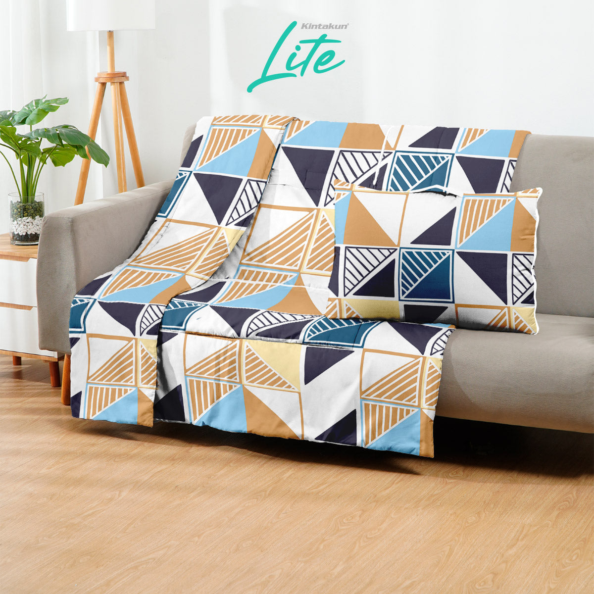 Kintakun Lite Bantal Selimut 150 x 220 Balmut 2in1 Motif Wafara
