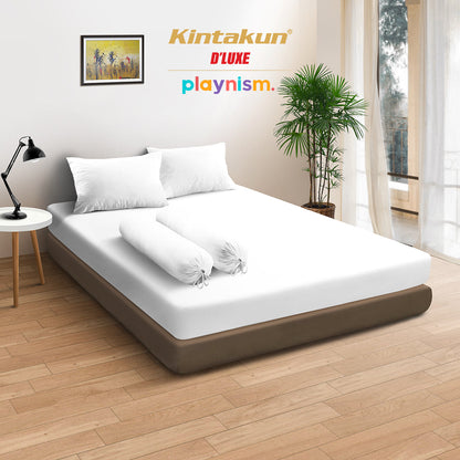 Dluxe Sprei Set Fitted Polos Ukuran 180 x 200 Varian Warna
