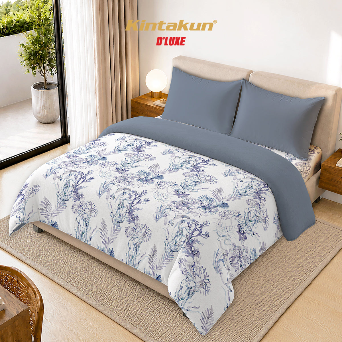 Kintakun Dluxe Bedcover Set Fitted Winona Tinggi 30cm