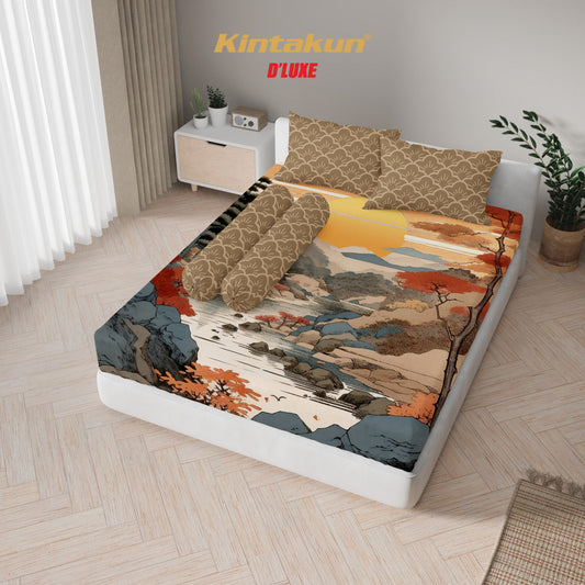 Kintakun Dluxe Sprei Set Fitted Digital Printing Ukuran 160 x 200