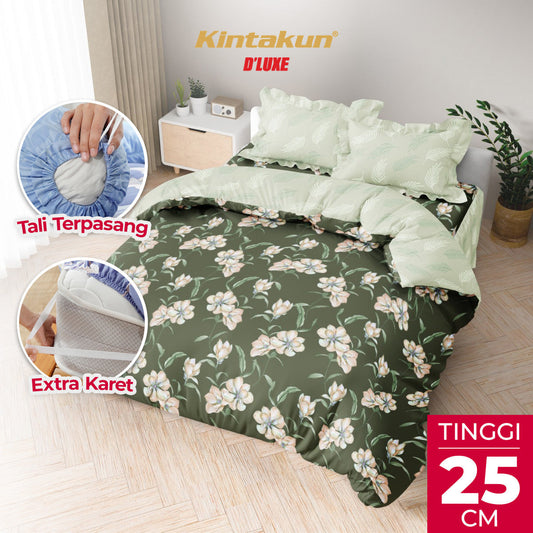 Kintakun Dluxe Bedcover Set Rumbai Yasmin Tinggi 25cm