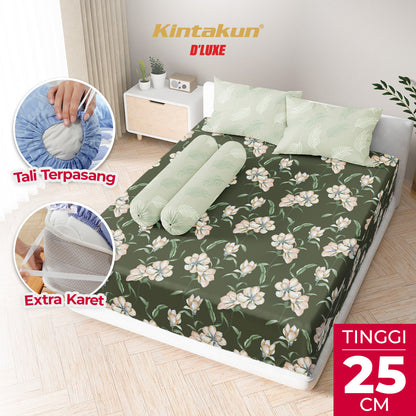 Kintakun Dluxe Sprei Fitted Yasmin Tinggi 25cm