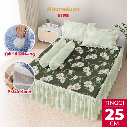 Kintakun Dluxe Sprei Rumbai Yasmin Tinggi 25cm