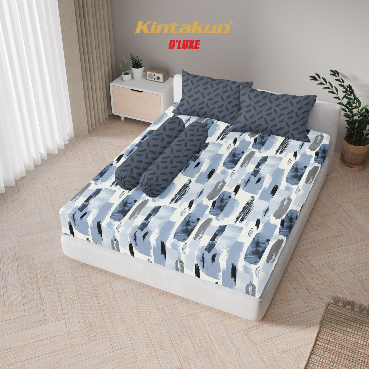 Kintakun Dluxe Sprei Fitted Yoga Tinggi 25cm