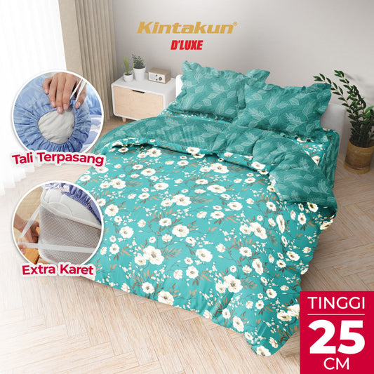 Kintakun Dluxe Bedcover Set Rumbai Zahara Tinggi 25cm