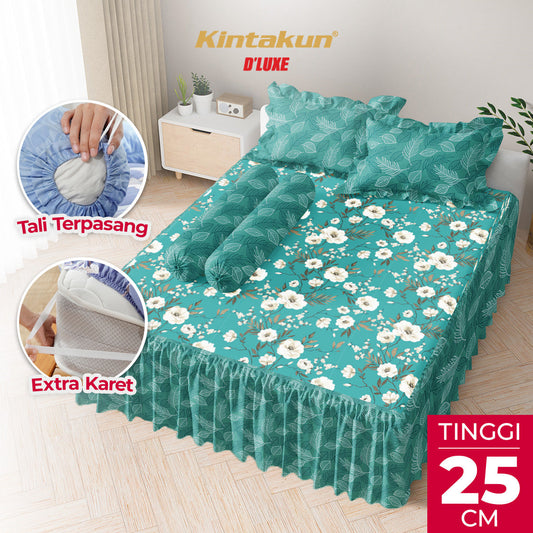 Kintakun Dluxe Sprei Rumbai Zahara Tinggi 25cm