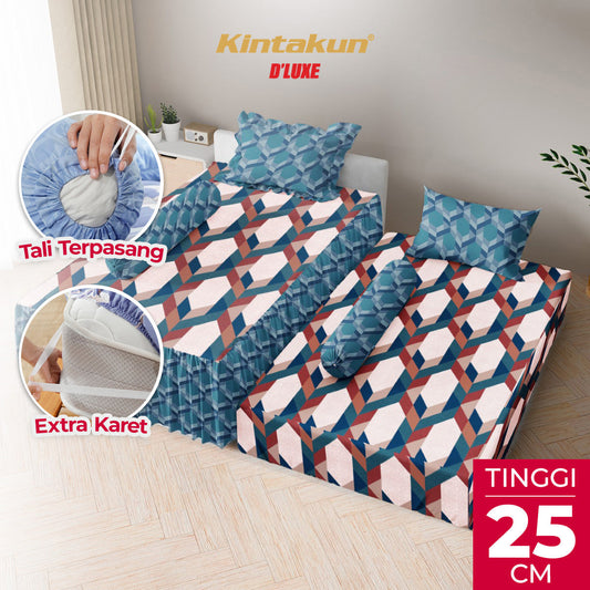 Kintakun Dluxe Sprei Duo 2in1 Zalika Tinggi 25cm