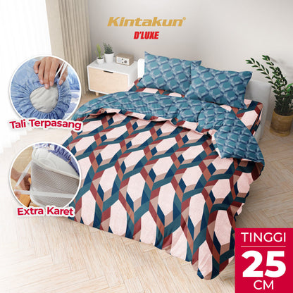 Kintakun Dluxe Bedcover Set Fitted Zalika Tinggi 25cm