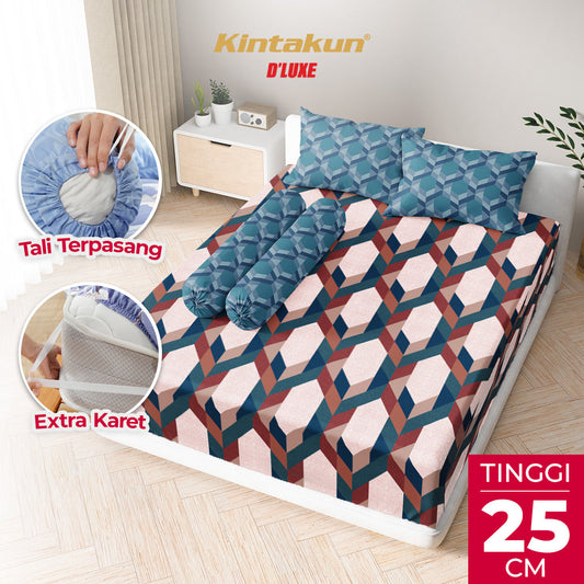 Kintakun Dluxe Sprei Fitted Zalika Tinggi 25cm